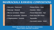 Load image into Gallery viewer, BHADRACHALA RAMADASA COMPOSITIONS