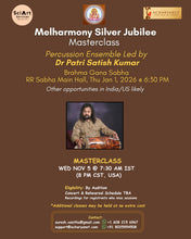 Load image into Gallery viewer, Melharmony Silver Jubilee Masterclass - Original Creations of Chitravina N Ravikiran & Percussion Ensemble by Dr Patri Sathish Kumar