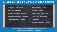 Load image into Gallery viewer, BHADRACHALA RAMADASA COMPOSITIONS
