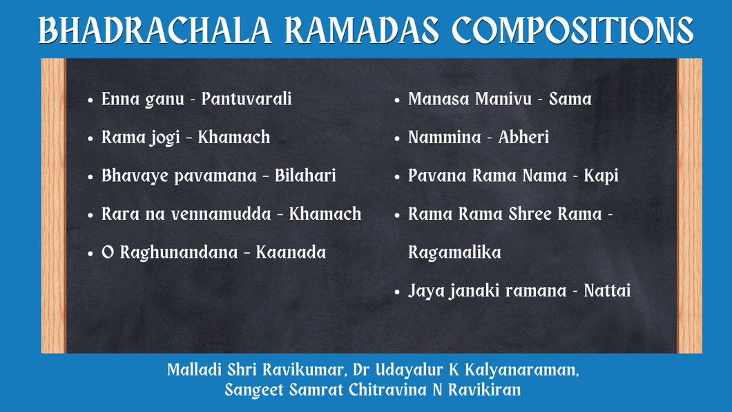 BHADRACHALA RAMADASA COMPOSITIONS