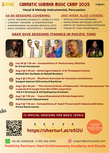 Load image into Gallery viewer, ‘Discover the Performer in You&#39;  Carnatic Summer Camp 2025
