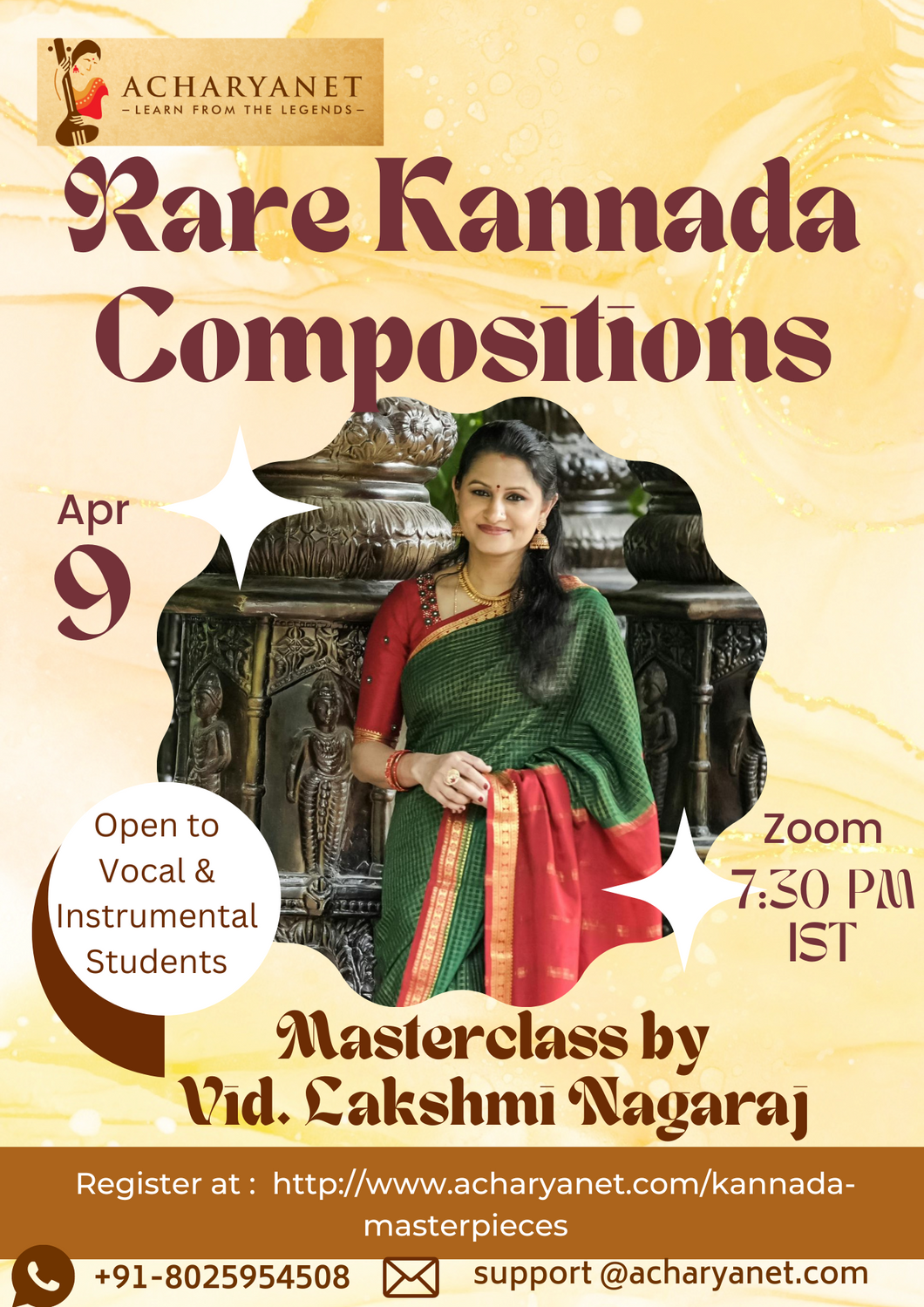 Masterclass on Rare Kannada Compositions by Vid. Lakshmi Nagaraj
