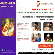 Load image into Gallery viewer, ‘Discover the Performer in You&#39;  Carnatic Summer Camp 2025
